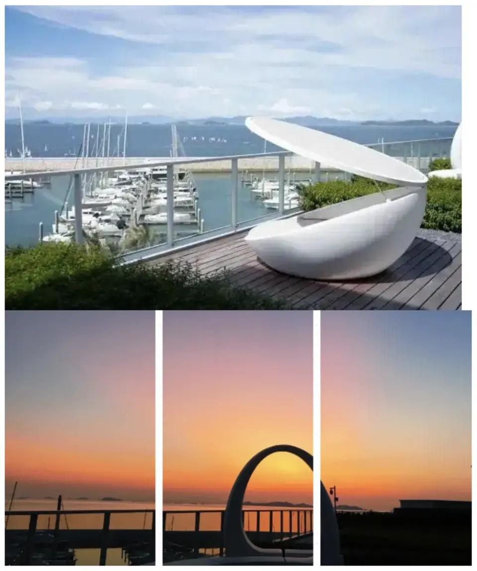 The top floor sea-view terrace - located on the 6th floor of the hotel, you can see endless sea views. It is also the best place to watch the sunset. It is said that the sunset photos taken here are very stunning.