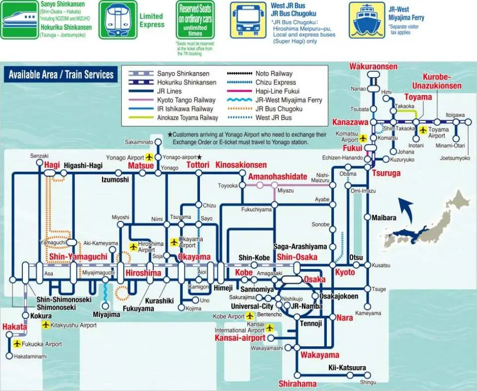Service coverage of the pass