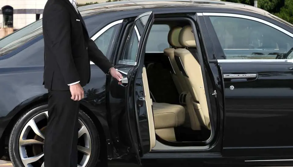 Spacious and comfortable beige leather interior of a Mercedes-Benz S-Class luxury sedan for a Korea Seoul VIP private tour, ensuring a prestigious travel experience.