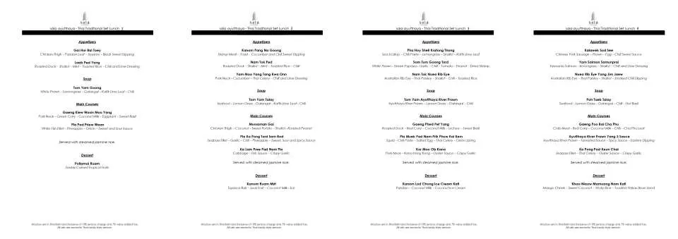 Riverfront Dining at Sala Ayutthaya Boutique Hotel with Thai and Western Set Menu | Thailand