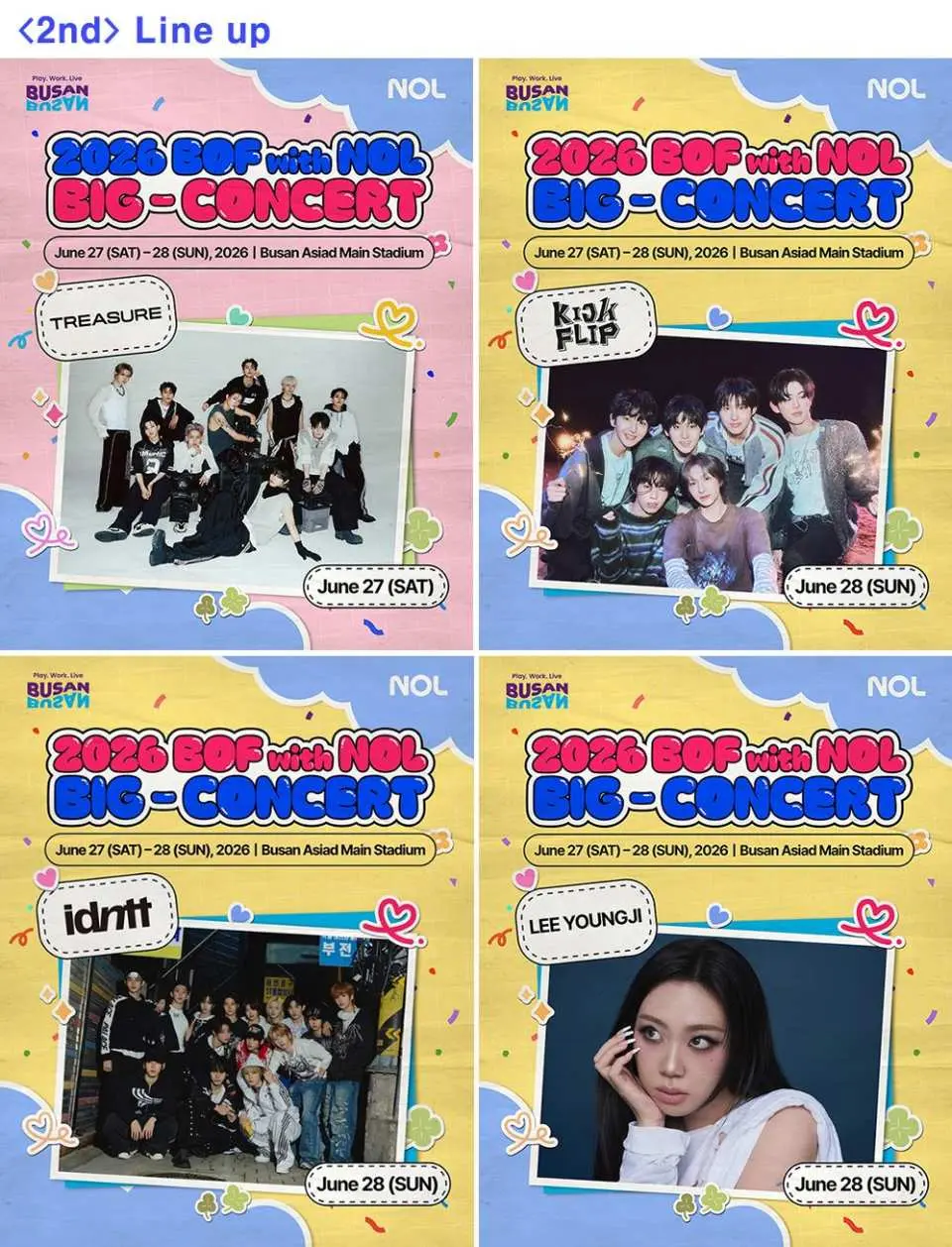 2nd Lind Up! TREASURE, KickFlip, idntt, Lee Youngji... and more!