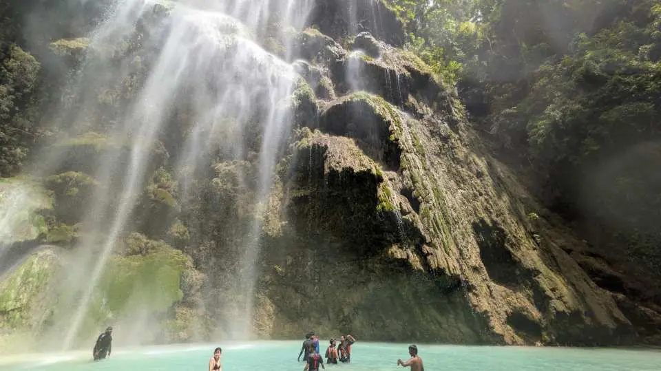 Refresh yourself by soaking up negative ions at Tumalog Falls, also known as the "mysterious waterfall"