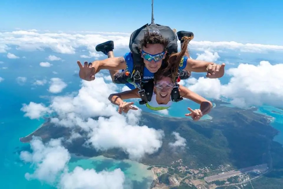 Embark on an unforgettable tandem skydive at Airlie Beach