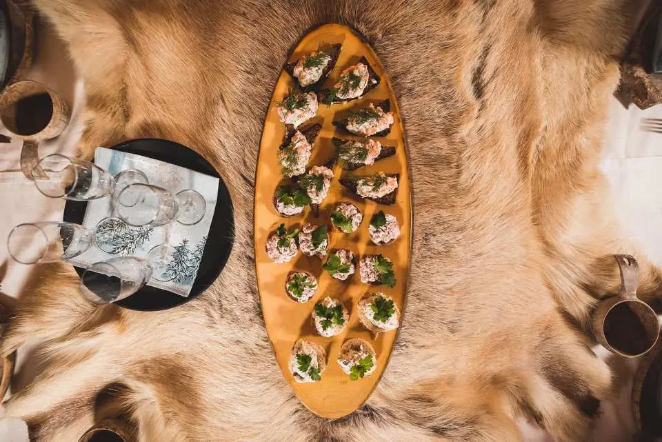 Indulge in the flavors of a delightful local Lappish dinner