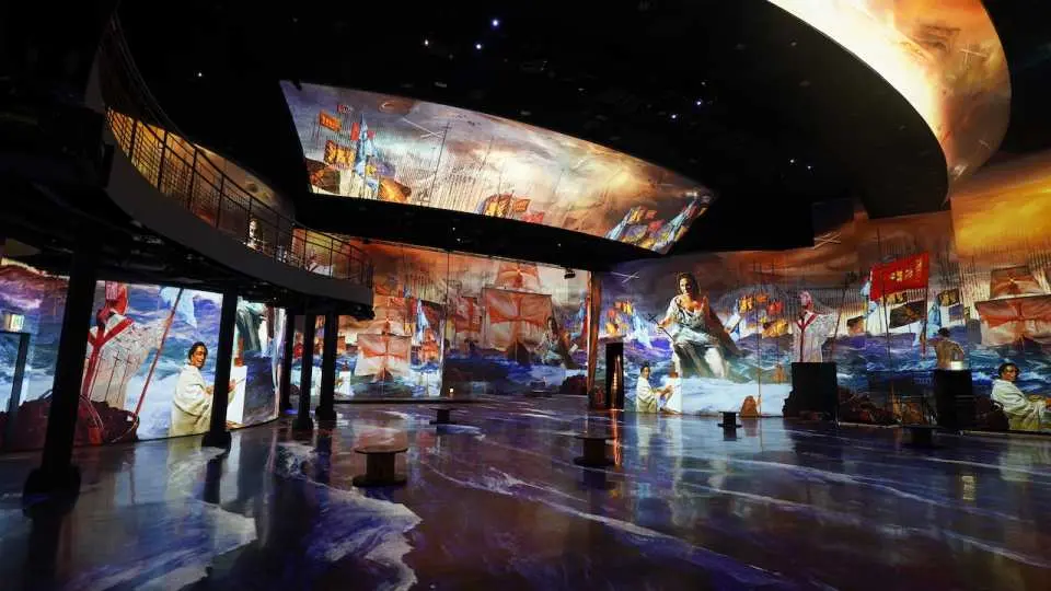 Salvador Dali's dreamlike art takes center stage in a transformed luxury cabaret at Grand Walkerhill Seoul, captivating audiences with melting clocks and swarming eyeballs