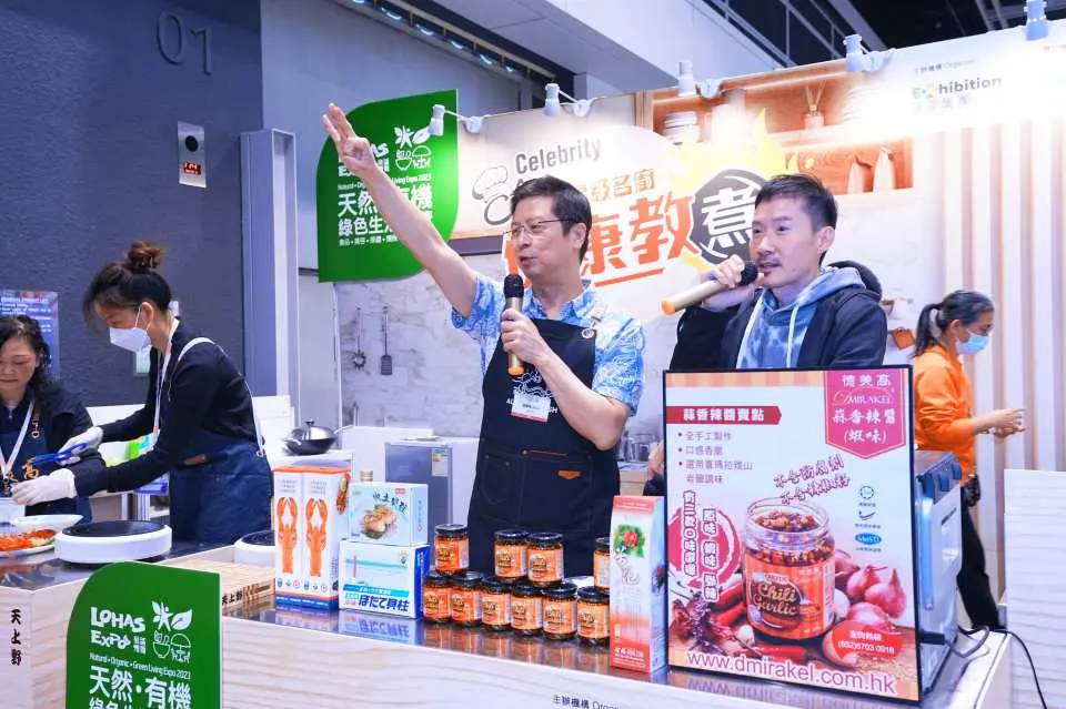Explore booths with food products and more