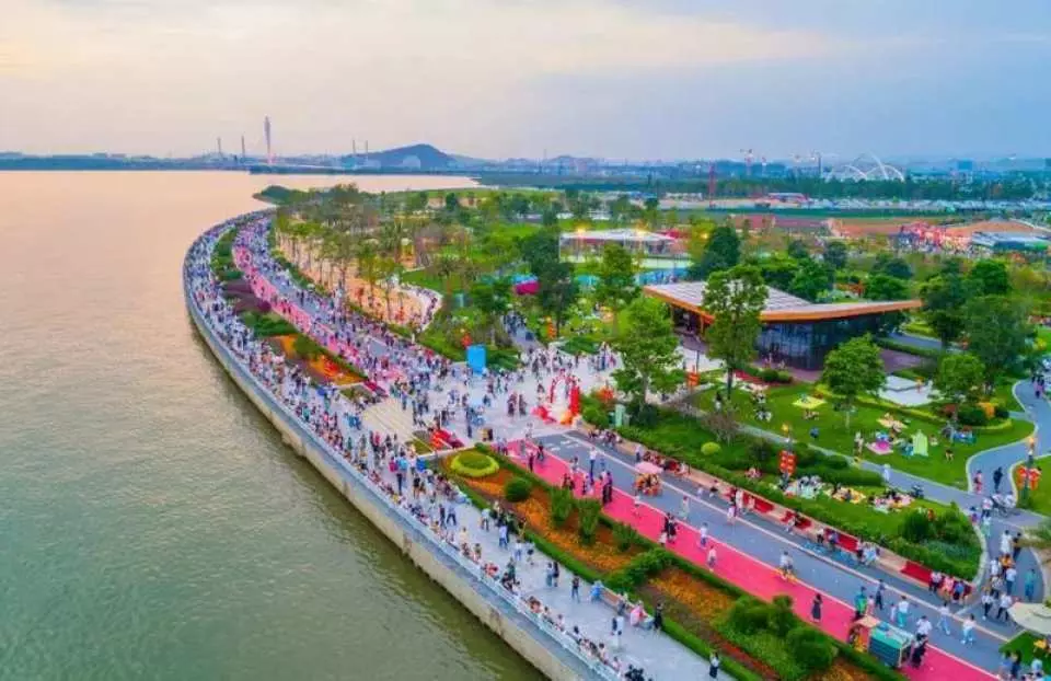東莞濱海灣花海里（空中廊橋，七彩花海田園）