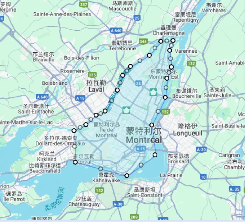 蒙特婁市區範圍