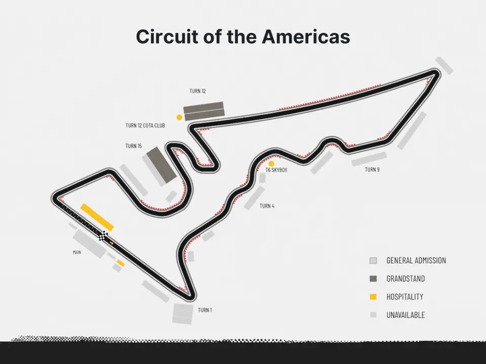 Circuit of the Americas  map