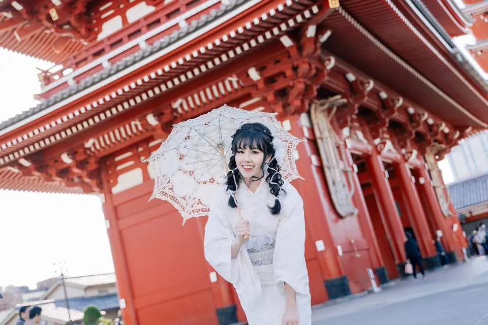 高級小紋和服（女）人氣蕾絲和服
