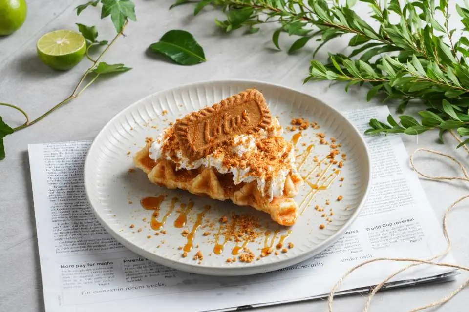 焦糖脆脆餅牛角窩夫