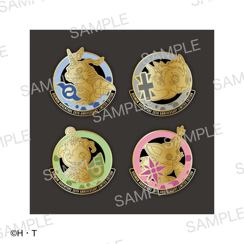 限定商品 [B] 纪念章式胸针（Gabmon、Gomamon、Palmon、Tailmon） *长宽各约 6 厘米 - 产品图片仅供参考。它可能与实际产品有所不同。
