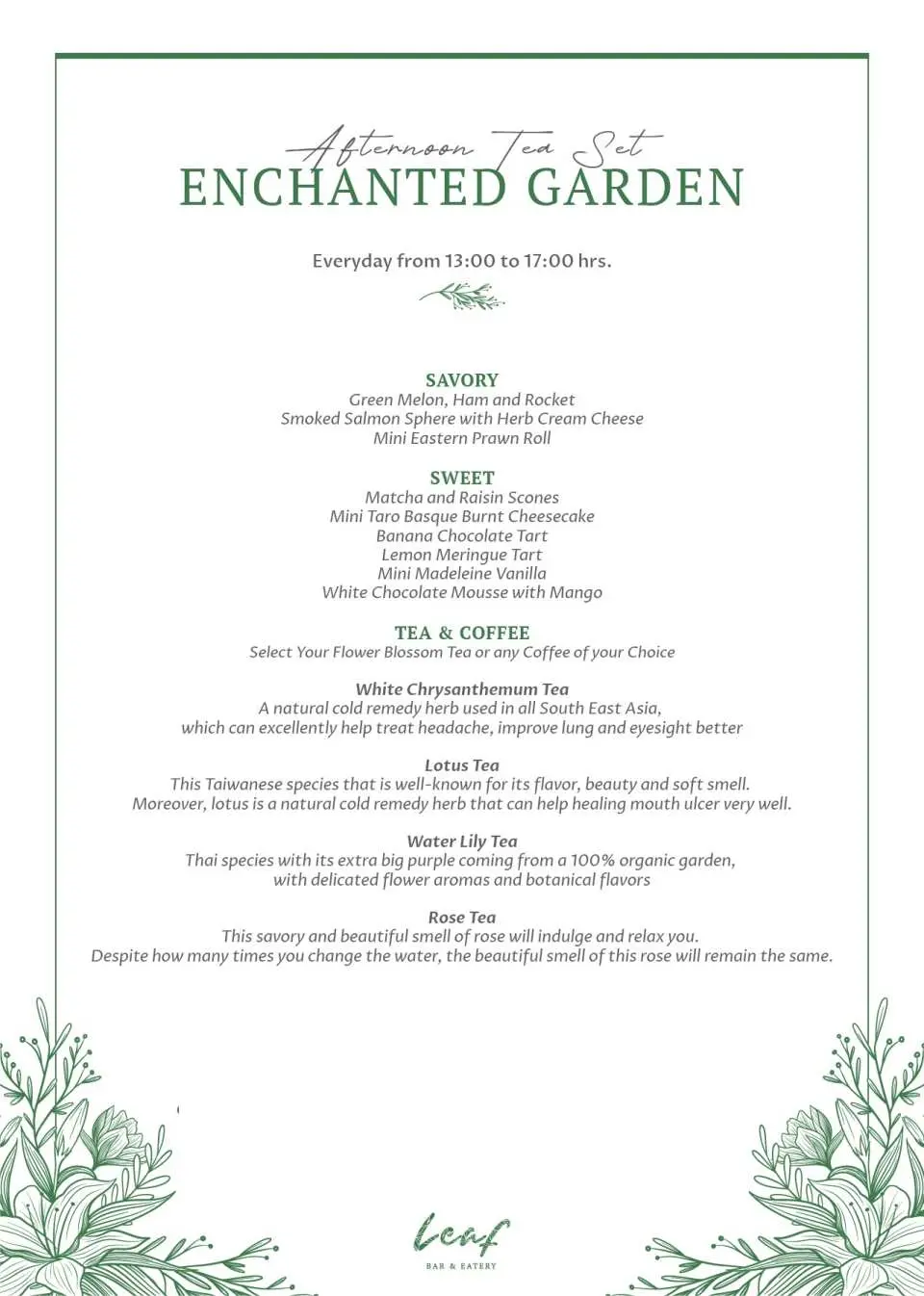 Menu Information
