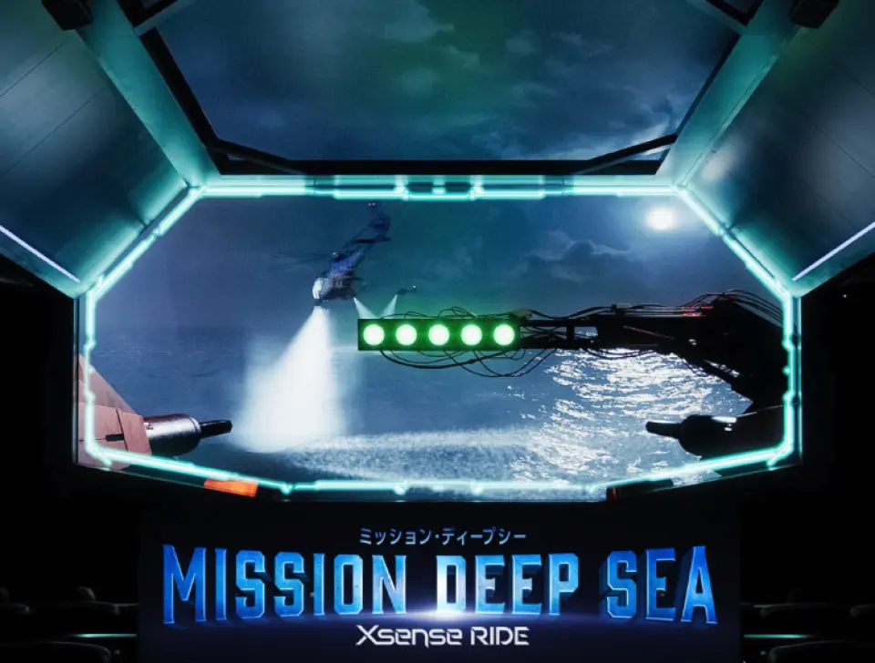 新アトラクション誕生！MISSION DEEP SEA Xsense RIDE