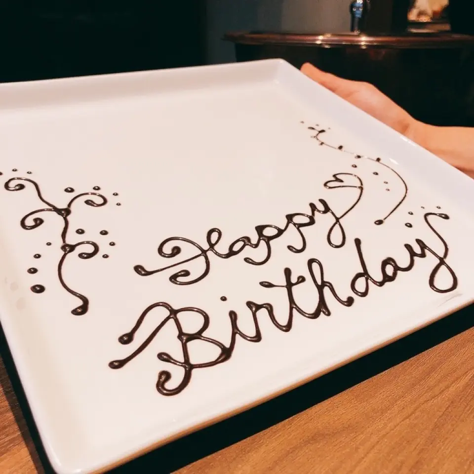 If you are celebrating an anniversary or other special occasion, we can serve you a message plate when serving dessert or meat! Please feel free to use it if you need one!