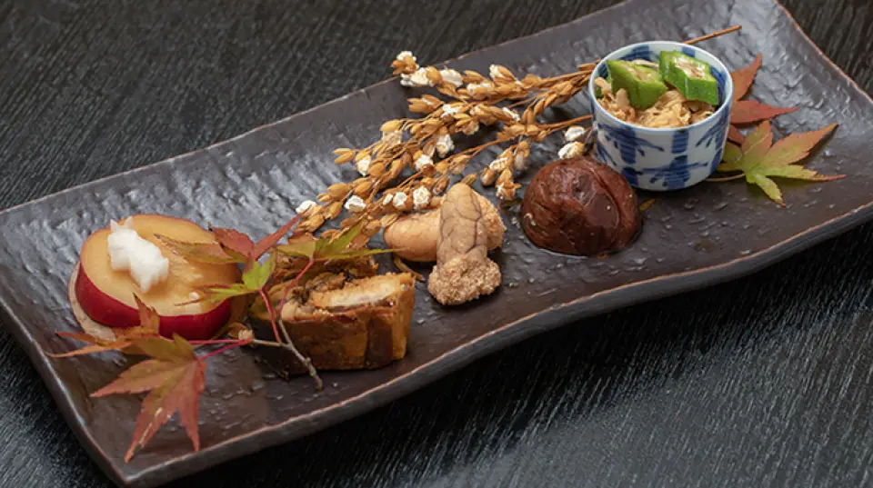 This is a traditional Japanese restaurant and izakaya where you can enjoy dishes made with seasonal ingredients. Starting with steamed lotus root, we also offer dishes such as soft-shelled turtle hotpot and fugu sashimi, which are perfect for the cold season. Fugu is delivered directly from Shimonoseki City, Yamaguchi Prefecture, via air freight, so it stays fresh. Please enjoy this dish that brings out the best in the ingredients. Please make a reservation for soft-shelled turtle hotpot at least two days in advance.