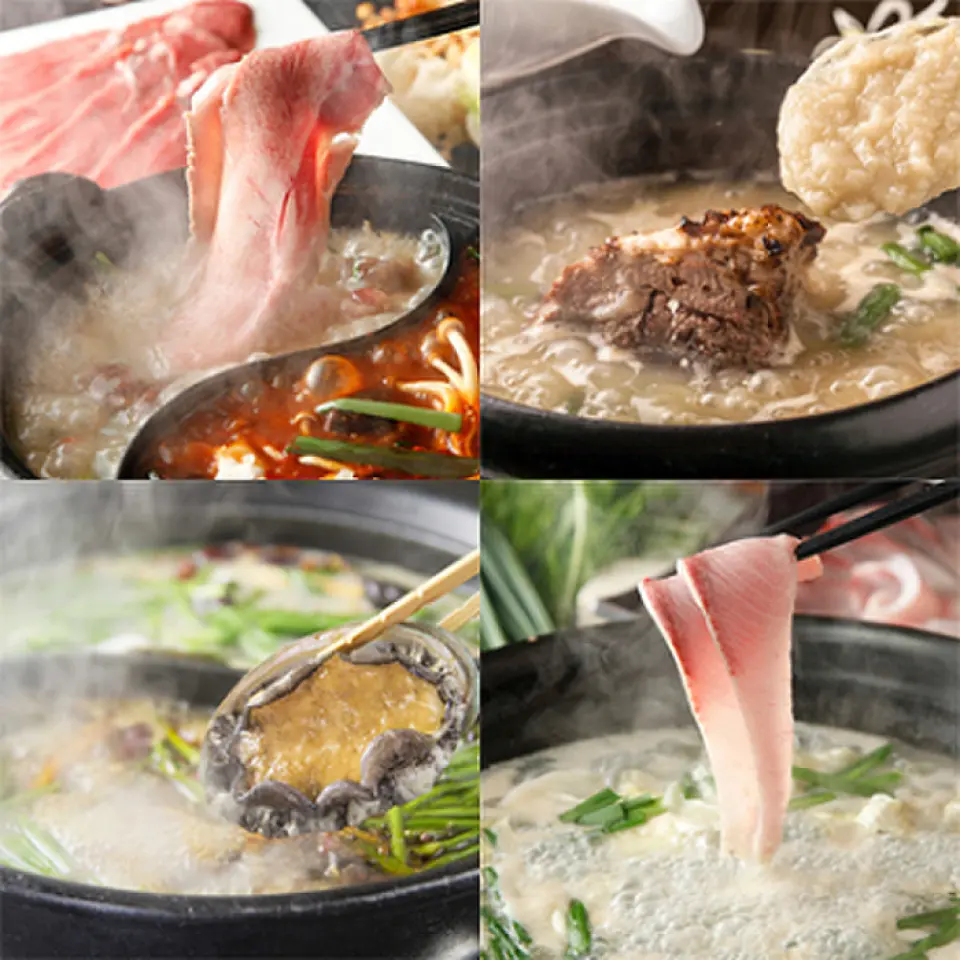 一园的招牌“火锅菜”可与鲷鱼饭媲美。从可以享受季节气息的“季节火锅”到盛大菜单中的终极“特殊胶原蛋白药用火锅”，再到“黑猪肉生菜涮锅”，我们以无尽的想法进行创作。掌握高汤艺术的日本厨师所创造的火锅菜肴，随着每一种食材的添加，味道会不断扩大和加深，在舌尖上创造出从未体验过的精致和谐。