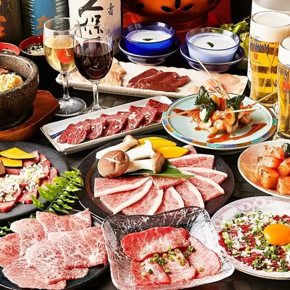 Chúng tôi cung cấp nhiều khóa học hoàn hảo cho các bữa tiệc khác nhau. Bạn cũng có thể chuyển sang tùy chọn uống thỏa sức có lợi!! Món ăn thỏa sức có sẵn với giá 4.400 yên ⇒ [chỉ hiện tại là 2.980 yên]!! chỗ ngồi tốt nhất ♪