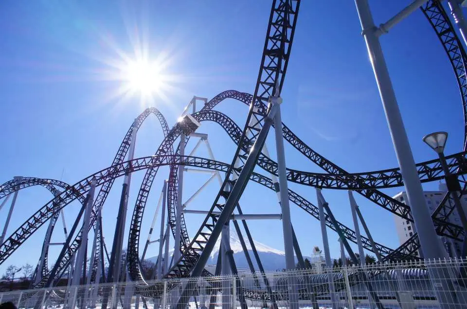 園區內有多項刺激的雲霄飛車