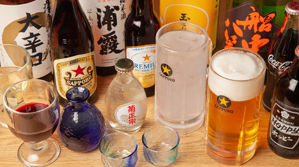 We have a wide variety of alcoholic beverages that go well with pickled dishes. In addition to 12 types of sake, we have a lineup of draft beer, shochu, wine, highballs, hoppy, and more. All of them are proud drinks that bring out the deliciousness of miso-pickled and kasuzuke. We also have a wide selection of a la carte menu items, so please enjoy your favorite combination. We also have a wide variety of soft drinks, so even those who don't like alcohol can enjoy it.