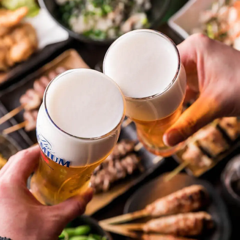 The all-you-can-drink menu has an impressive lineup of 70 different drinks ♪ Cocktails, sours, highballs, shochu, and soft drinks are all available ☆ There is a wide selection for women as well as company parties, so banquet organizers can rest assured.