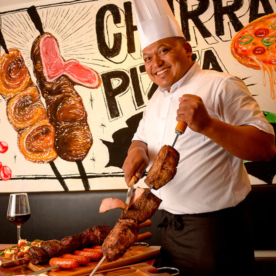 We have a great deal on all-you-can-eat and drink authentic Brazilian BBQ Churrasco, which has been a hot topic on TV! We also have a wide selection of other meat dishes! We grill the food after you place your order, so it will take some time, but we will provide it to you in the best condition, freshly grilled!