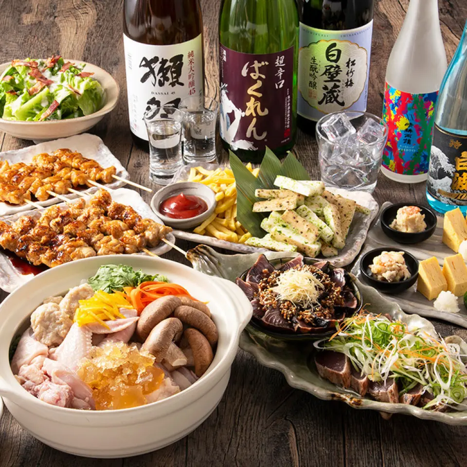 对烹饪讲究的管理者必看！ Sumishun 的宴会套餐提供烤鸡肉串和新鲜的鱼类菜肴，每道菜肴都经过木炭精心烤制。衬托出食材原汁原味的创意菜肴，都让人忍不住细细品味酒精的味道。如果升级为高级无限畅饮，还可以无限畅饮当地清酒和正宗烧酒！