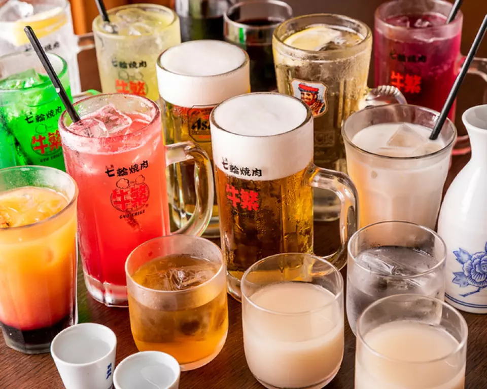 Chúng tôi có thực đơn đồ uống đa dạng sánh ngang với thực đơn đồ uống được tìm thấy trong các nhà hàng izakaya★Chúng tôi có makgeolli, shochu, cocktail, bia, v.v.