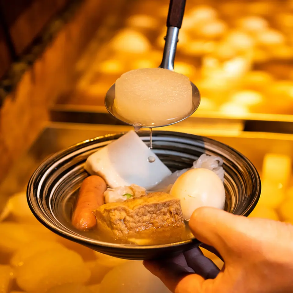 一定要尝尝我们经过多次尝试而制作的自制关东煮♪