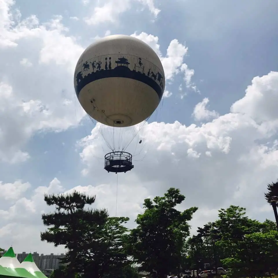 搭乘熱氣球體驗（無法搭乘時將前往水原華城）