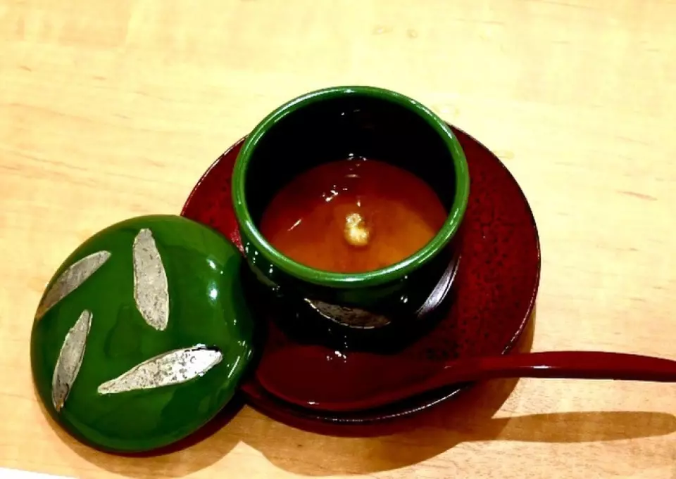 將軍特製鵝肝蛋奶凍，別處吃不到！真是精緻啊♪
