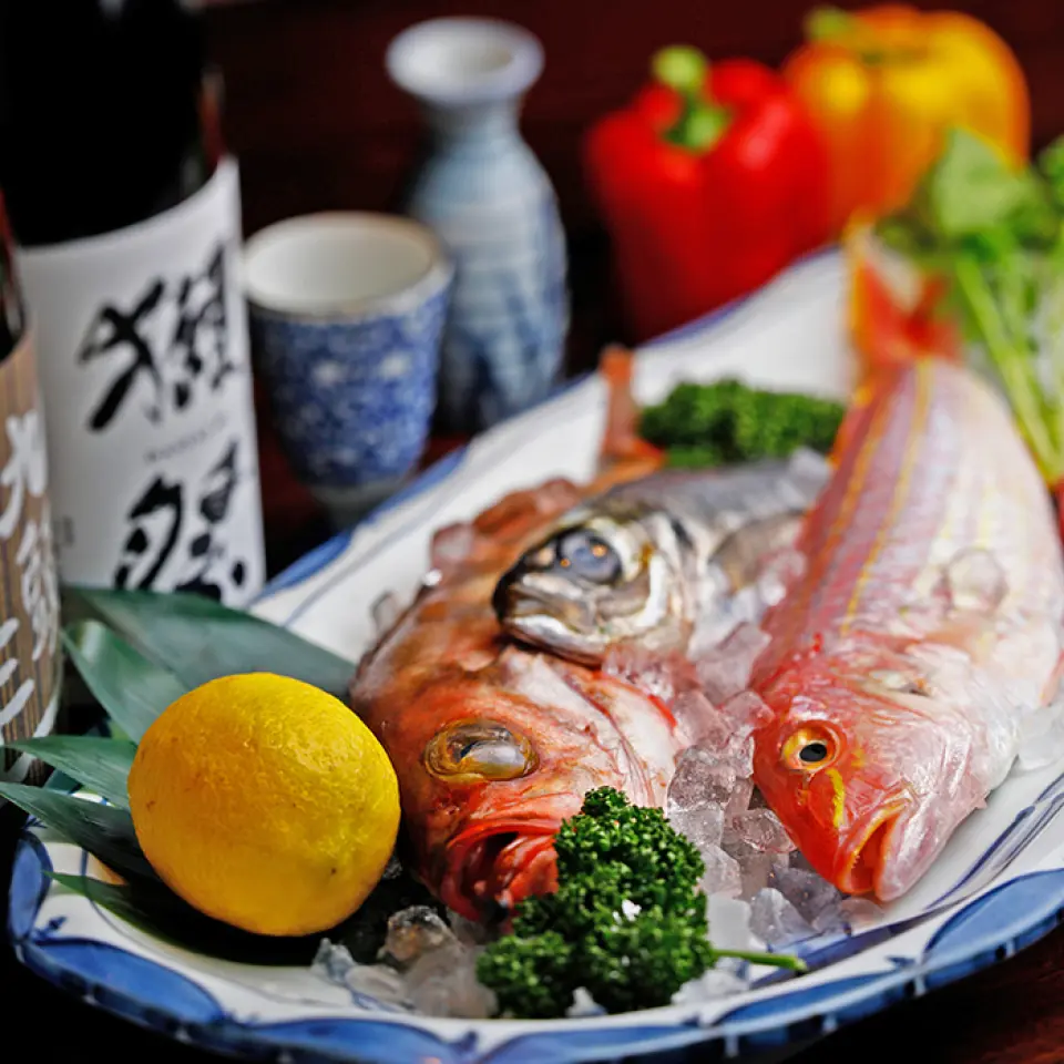 Our pride and joy is the fresh seafood delivered directly from the source! We collect the finest fish from fishing ports all over the country, including Yonago in Tottori Prefecture. In addition to freshness, we carefully select the season and the type of fish to deliver the best of each season. We also have a wide selection of handmade delicacies, including our proud sashimi, seafood yukke and namero, which go perfectly with sake.