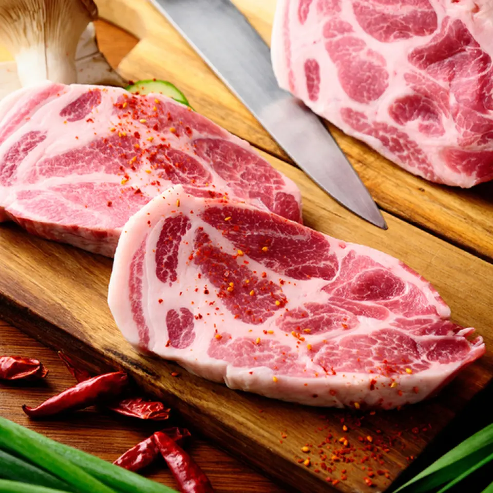 用豬裡肌製成的健康五花肉