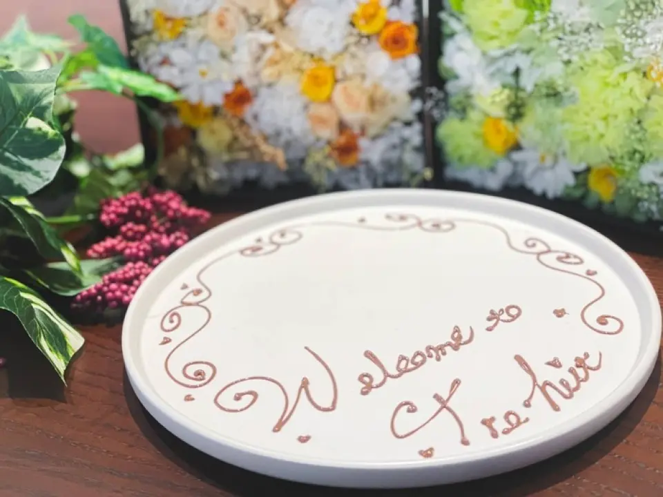 For special occasions such as birthdays and anniversaries, we recommend the dessert assortment message plate (850 yen)♪ We also give you a free Polaroid photo, making it perfect for a surprise◎ Reservations must be made the day before, and we can prepare it for both lunch and dinner. Enjoy a memorable and enjoyable time in a relaxing atmosphere with high-quality Italian food!
