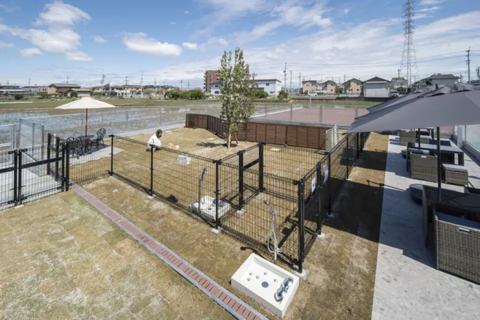 本店設有設備齊全的“狗狗花園”，您可以在這裡與狗狗一起度過美好時光。開闊的空間非常適合週末郊遊。在天氣好的日子裡，請與您的狗狗一起享受輕鬆美好的時光。您還可以在露臺上用餐，放鬆身心，並享用我們精心挑選的百吉餅和糖果。請隨時訪問我們。