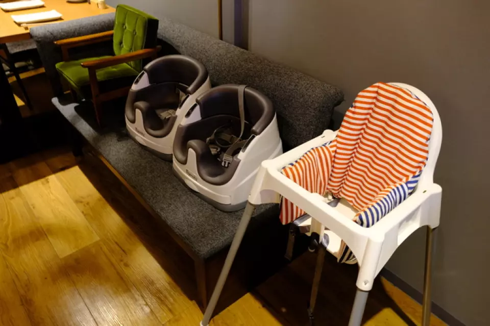 We also have children's sets, as well as children's spoons, forks, and chairs.