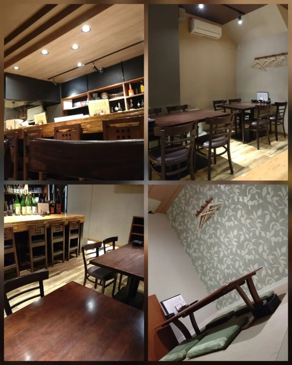 With a calm interior, slow Japanese music playing, and no seating fees, many customers forget about time! The private rooms are completely private and smoking areas can be separated! There are spacious private rooms and dedicated heating facilities. Table seats can seat up to 10 people, and the counter can accommodate up to 9 people.