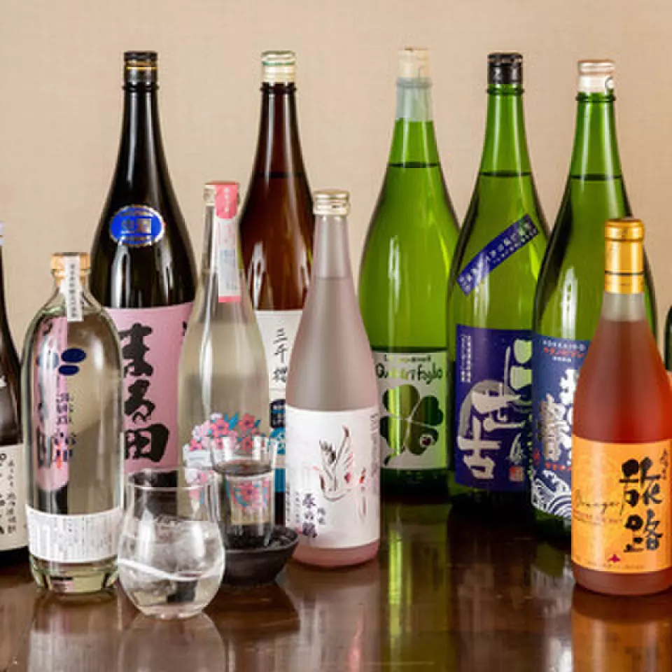 The 120-minute all-you-can-drink plan includes 8 types of local sake and draft beer, so you can enjoy delicious alcohol at a great price!