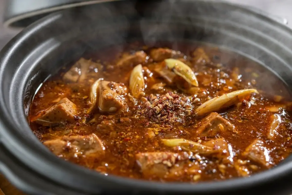 Our recommended dish is the traditional Chen Mapo Tofu. It uses five different types of chili peppers, each with its own unique characteristics. The spiciness is also flavorful, and the balance with the numbing sensation from the Sichuan pepper is exquisite. Please give it a try!