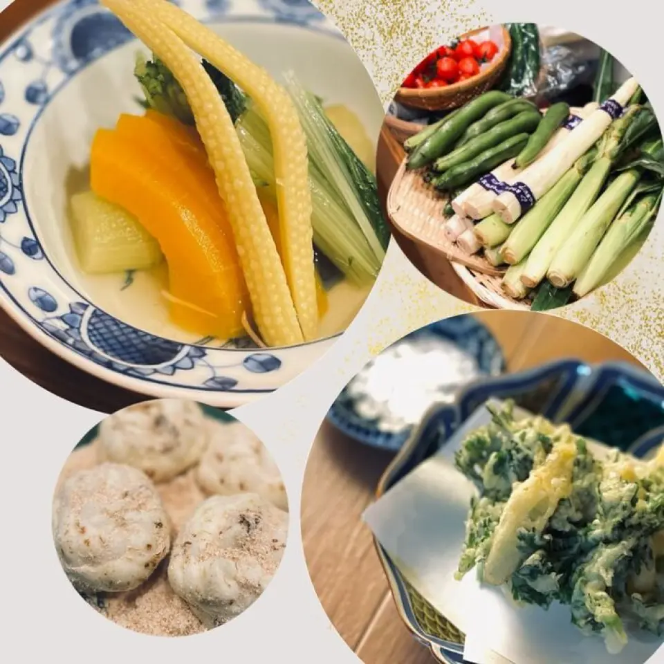 提供浸泡時令蔬菜的清湯、使用當季蔬菜和海鮮的湯菜等菜餚。與日本酒和精釀杜松子酒非常相配的菜餚！ *時令蔬菜和菜餚的內容可能會根據購買情況而變化。