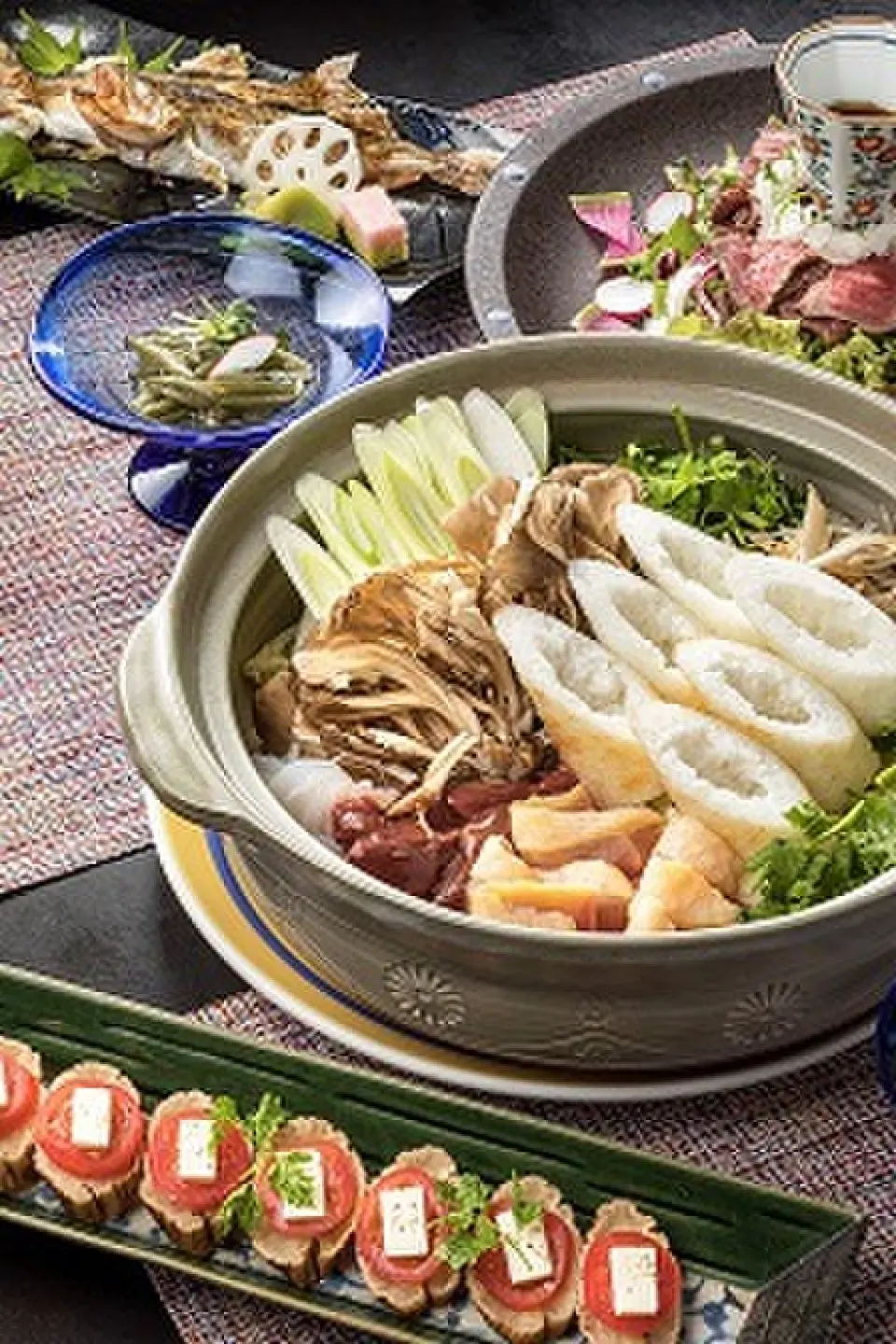 Enjoy Akita, home to a wide variety of local cuisine, with a course meal. Our recommended menu is the "Local Cuisine Course," available from 3,000 to 6,000 yen. It features a full lineup of Akita specialties, including Kiritanpo hotpot, sandfish, and Inaniwa udon. From 4,000 yen, Akita beef is also included. You can also enjoy the 3,000 yen course without making a reservation on the day. Perfect for a last-minute dinner party, or for meals on business trips or sightseeing. Please feel free to use our services.