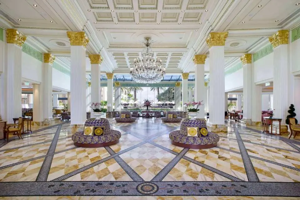 Marvel at the grand lobby