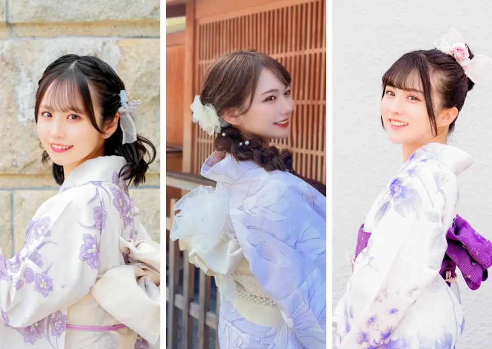 Women's Kimono/Yukata Plan: Choose your favorite kimono from a wide selection of designs and enjoy the kimono experience empty-handed.