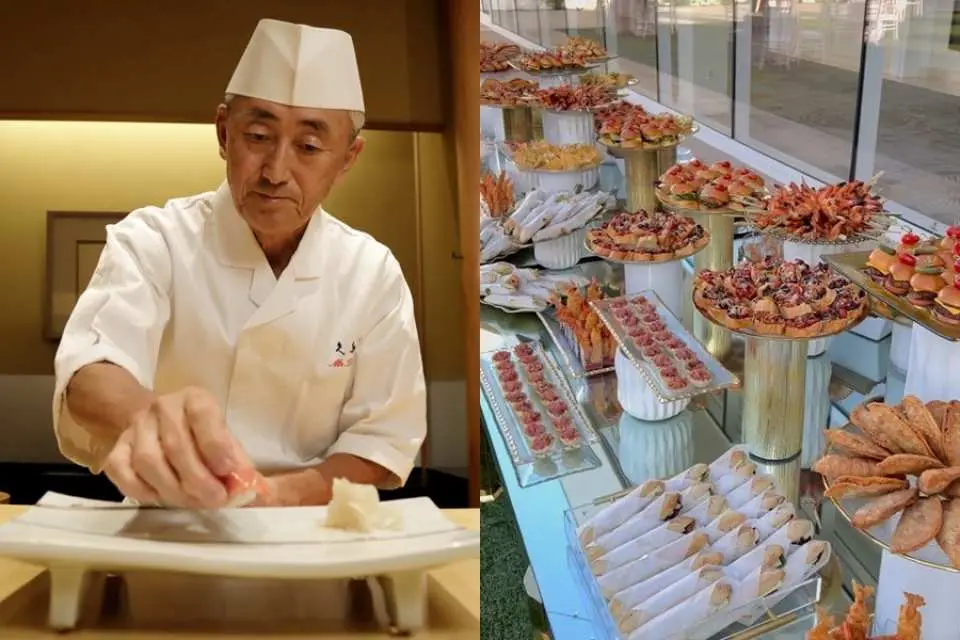 Lunch in the VIP lounge (60-90 minutes): Lunch will be served in the VIP lounge from Ginza Kyubey, a famous Edomae sushi restaurant in Japan, and the Michelin Green Star restaurant "nôl."