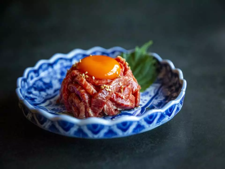 黑毛和牛高級生拌牛肉（圖片僅供參考）