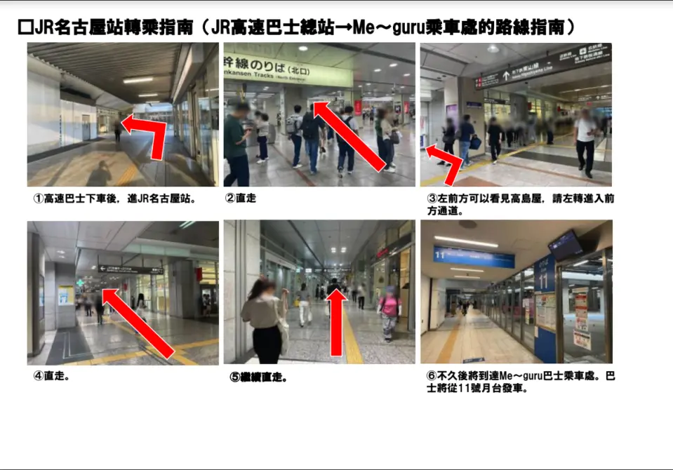 JR 名古屋車站轉乘導覽