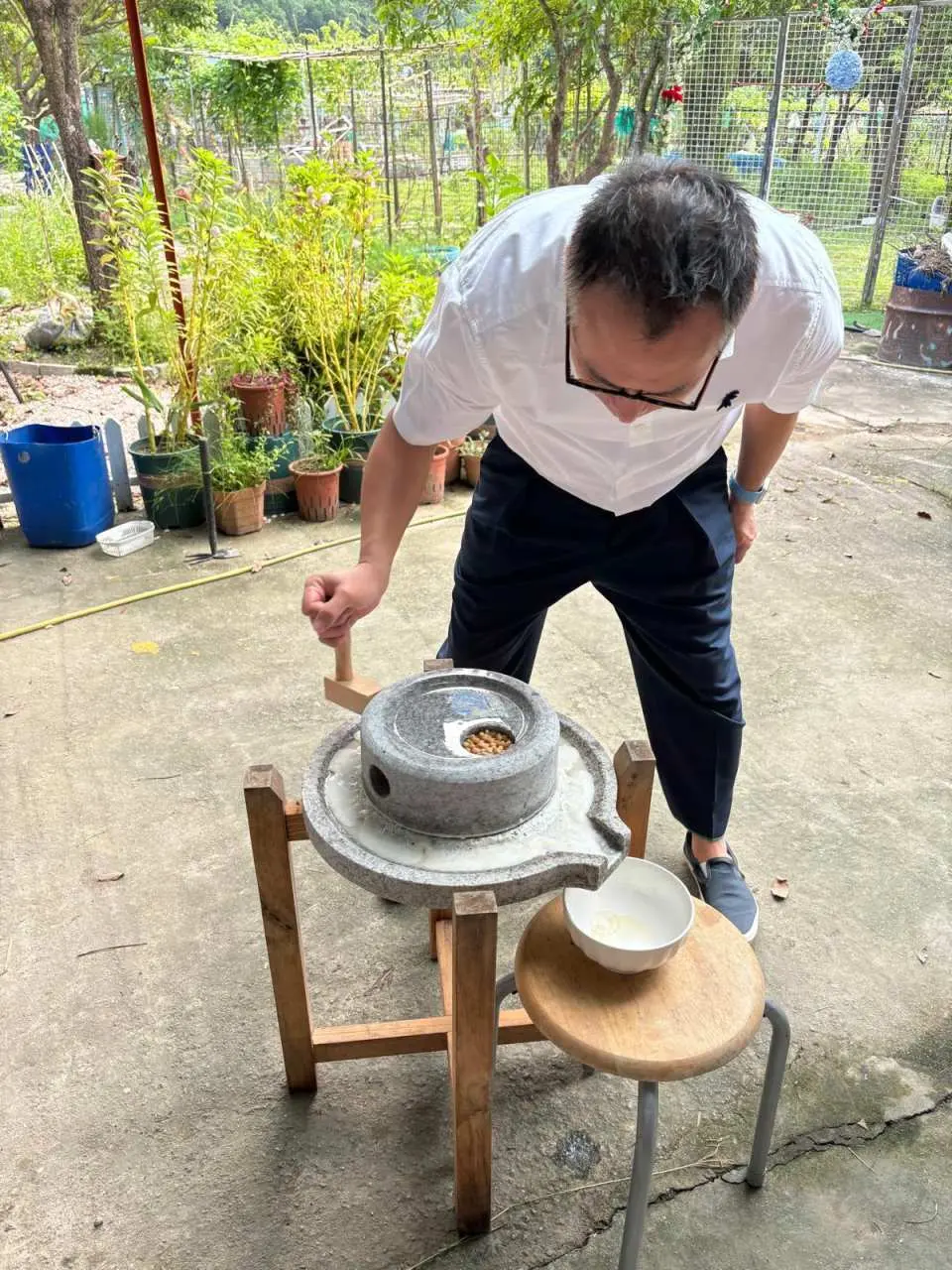石磨豆漿體驗