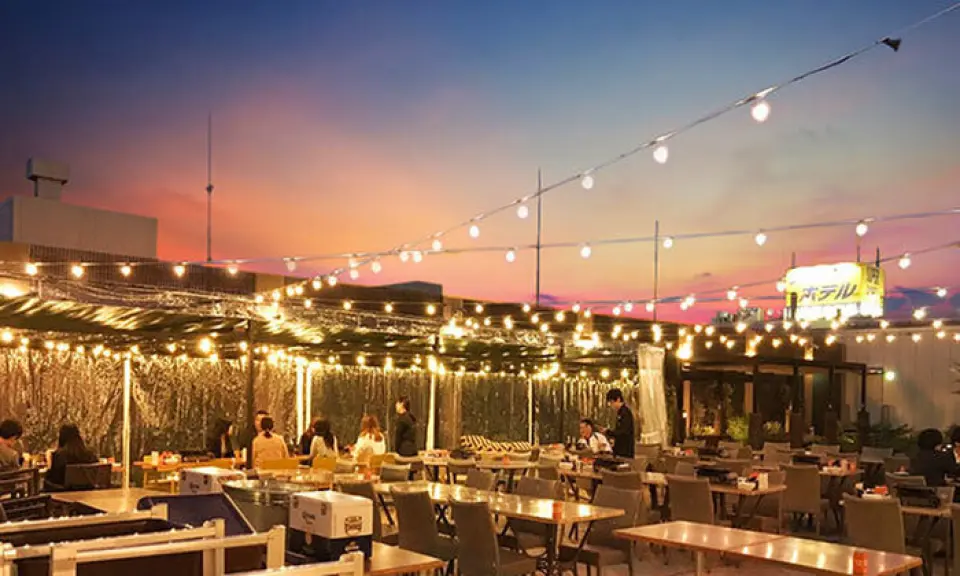 You can enjoy BBQ empty-handed whenever you want! With your family, friends, colleagues, girls' night out, or even on a date! Enjoy BBQ without hesitation in an outdoor, open-air environment!