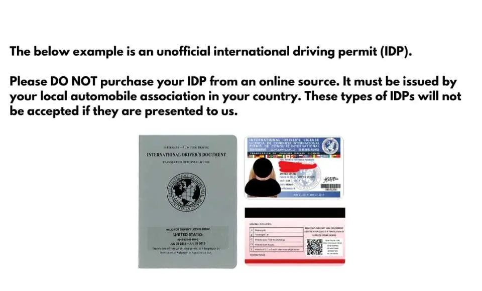Tourists are advised to avoid unofficial online International Driving Permits; a valid IDP issued by your local automobile association is required for the Osaka go-kart experience.