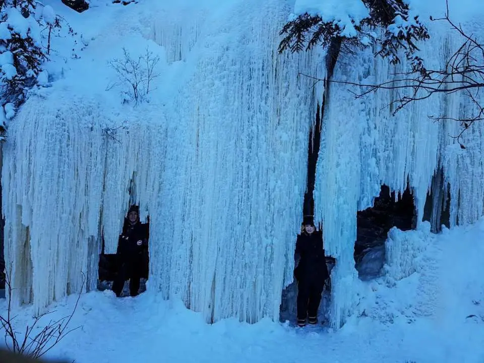 Visit the Yellowknife Ice Cave and step inside its frozen crevasses